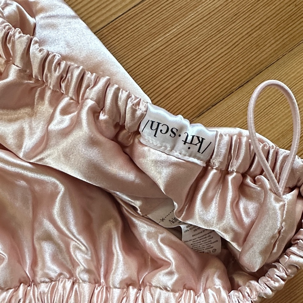 Kitsch Silky Satin Pink Bonnet for Long Hair - Picture 4 of 6